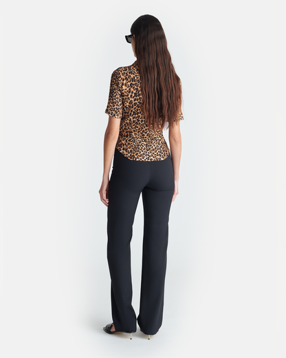 Clare Printed Shirt - Ocelot | Nanushka