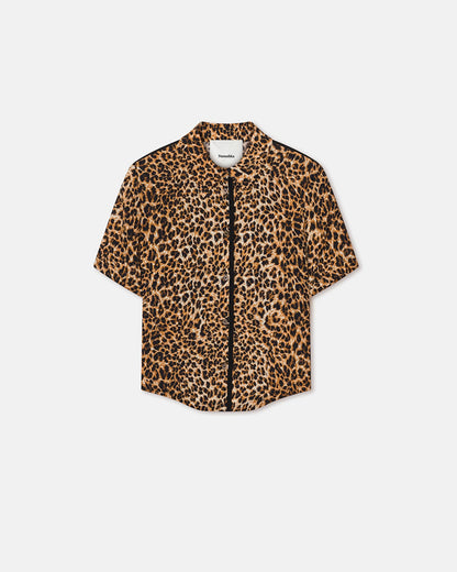 Clare Printed Shirt - Ocelot | Nanushka