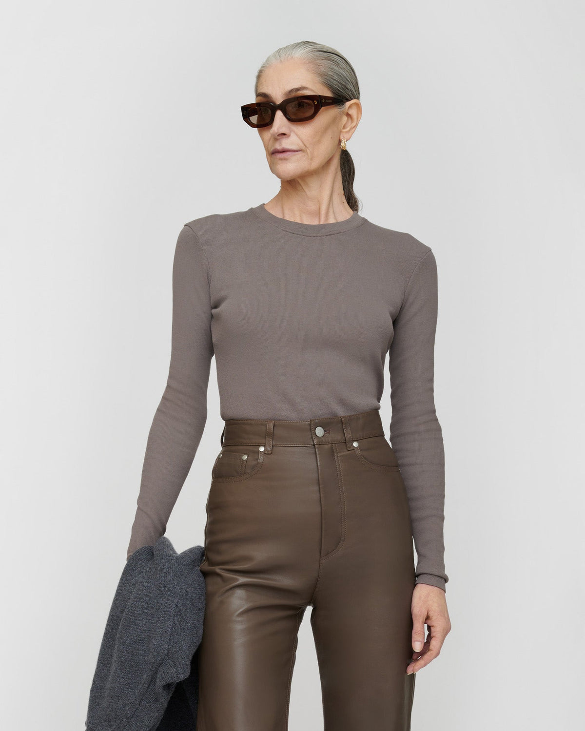 Tamsin Long sleeve top - Grey | Nanushka