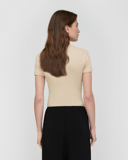 Axton T-shirt - Creme | Nanushka