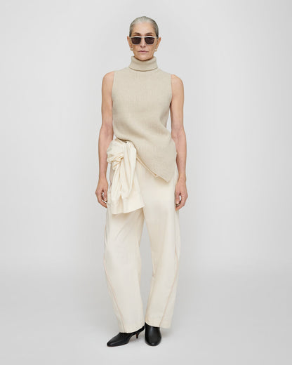 Fennec Knit vest - Creme | Nanushka