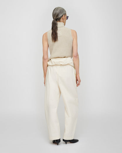 Fennec Knit vest - Creme | Nanushka