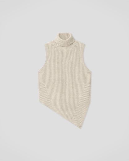 Fennec Knit vest - Creme | Nanushka