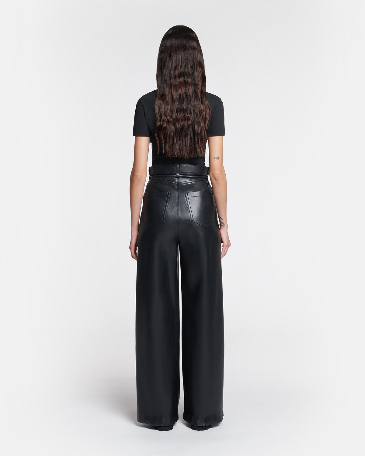 Axton Cropped t-shirt - Black | Nanushka