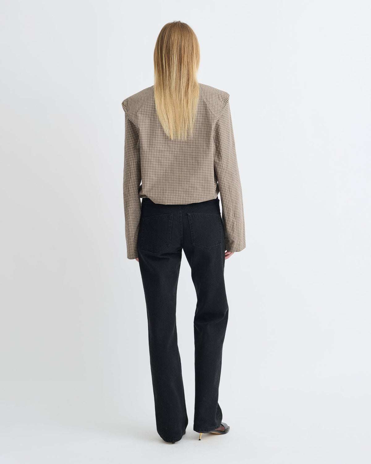 Tristin Shirt - Brown/Creme | Nanushka