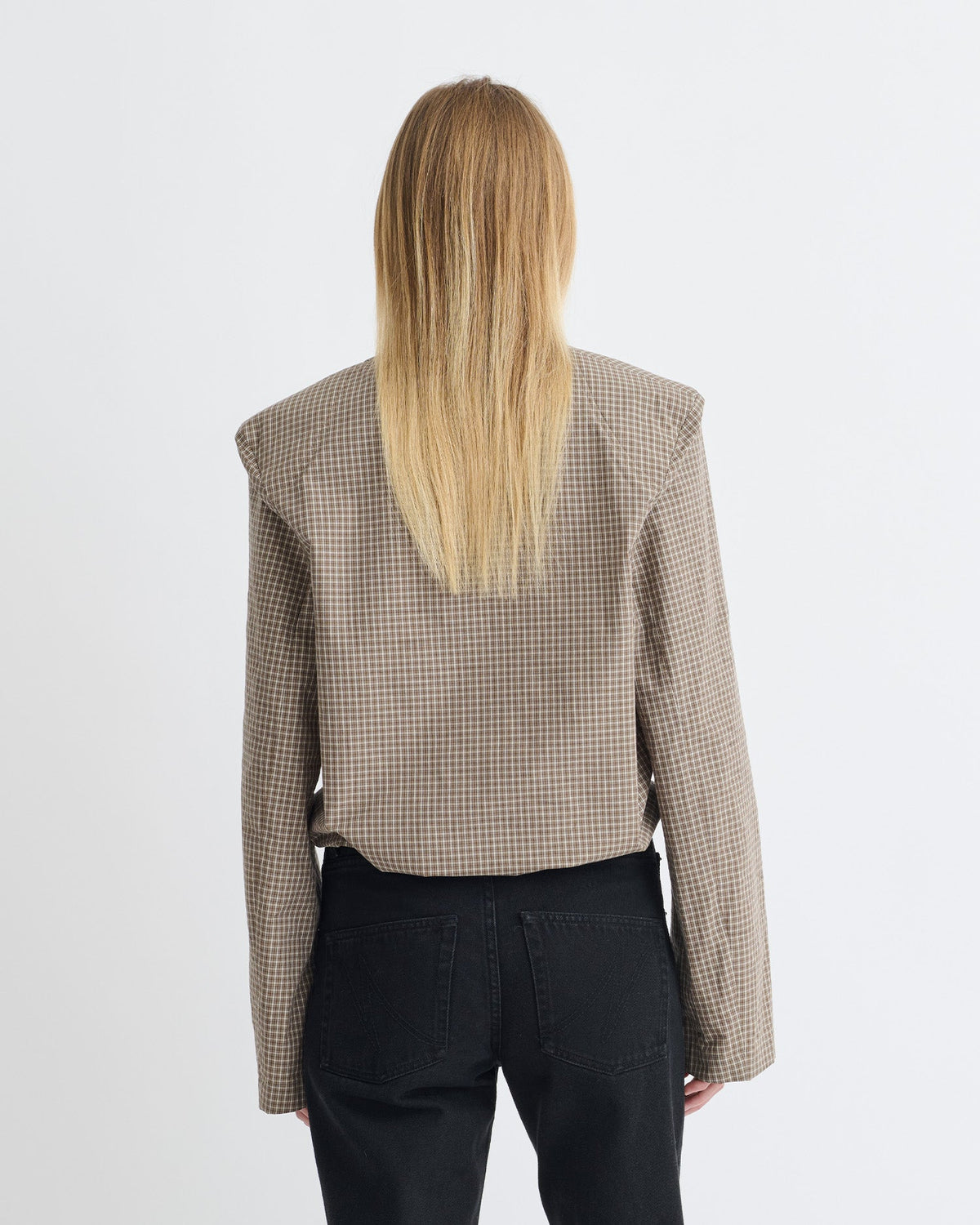 Tristin Shirt - Brown/Creme | Nanushka