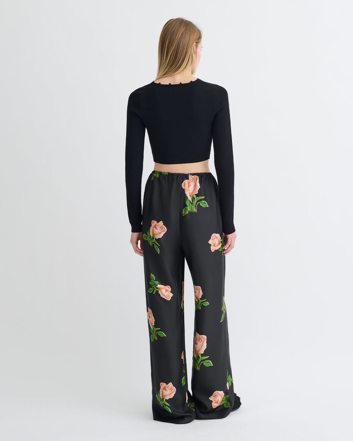 Dovie Cropped Cardigan - Black | Nanushka