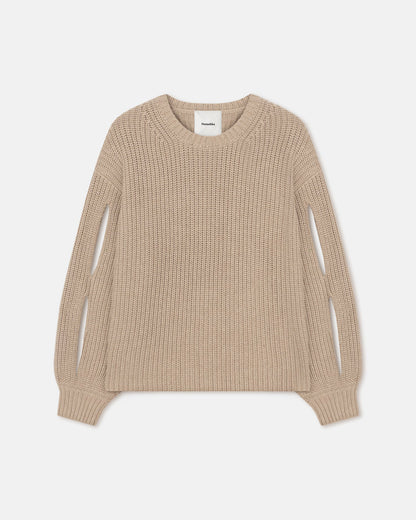 Jacint Cashmere-Blend Sweater - Oatmeal | Nanushka