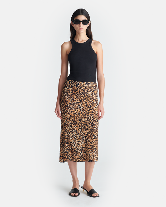 Zarina Printed Midi Skirt - Ocelot | Nanushka