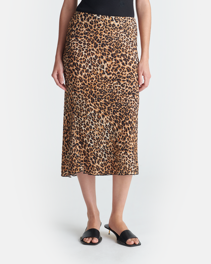 Zarina Printed Midi Skirt - Ocelot | Nanushka