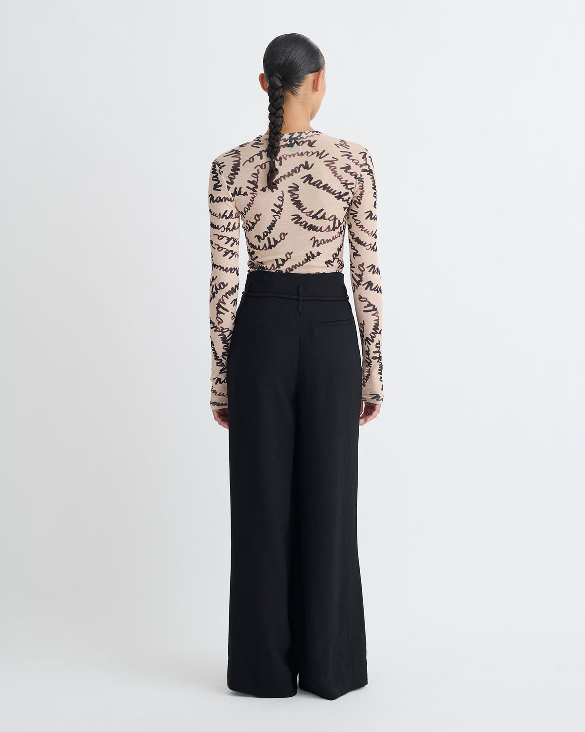 Nevada Belted pants - Black | Nanushka