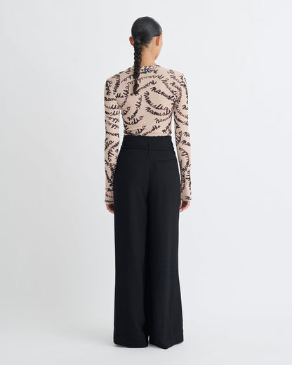 Nevada Belted pants - Black | Nanushka
