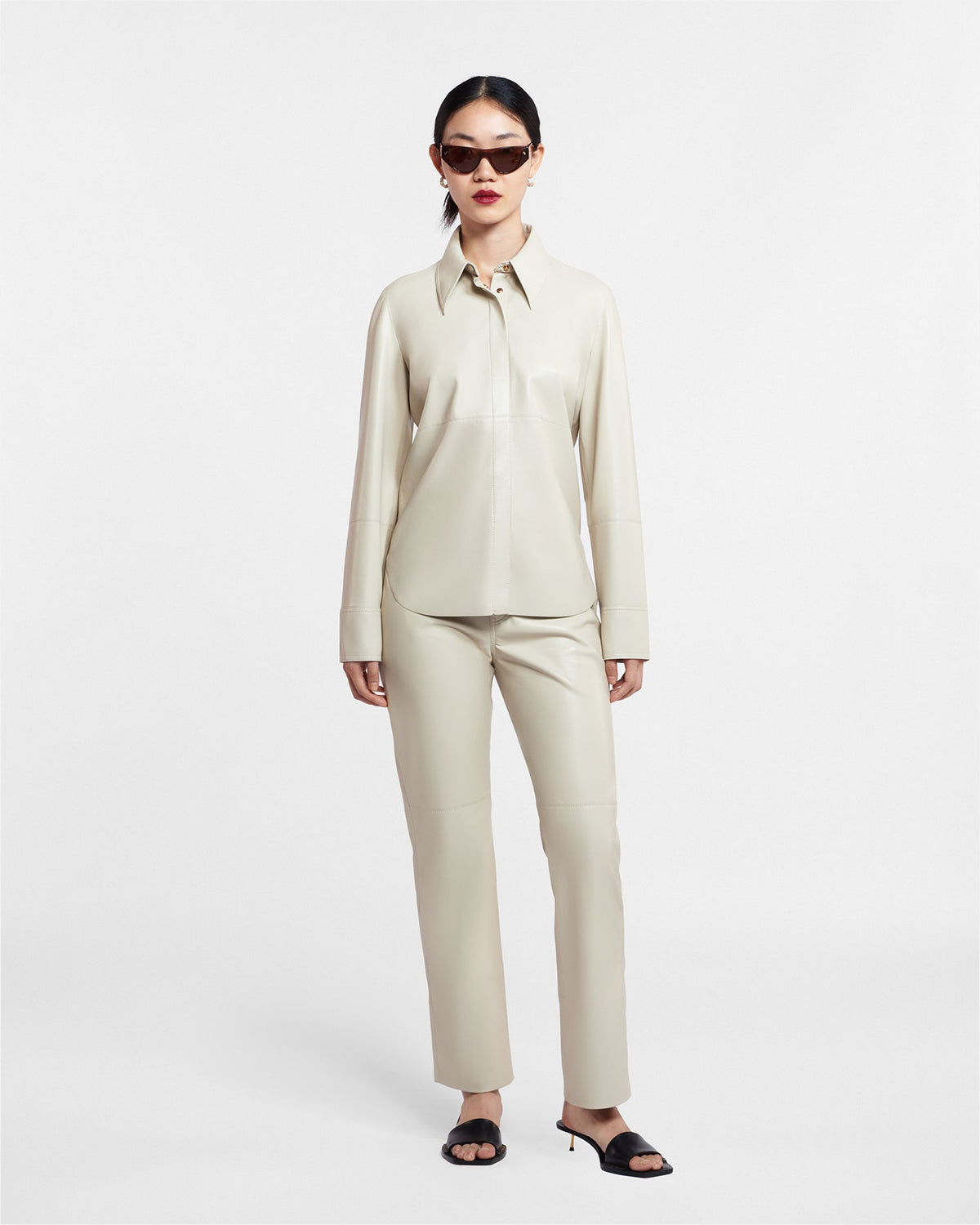 Vinni Okobor™ pants - Creme | Nanushka