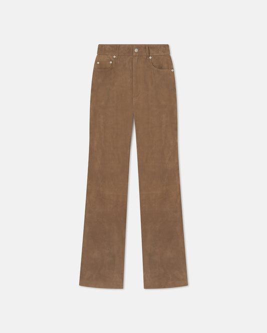 Seldes Suede pants - Brown | Nanushka