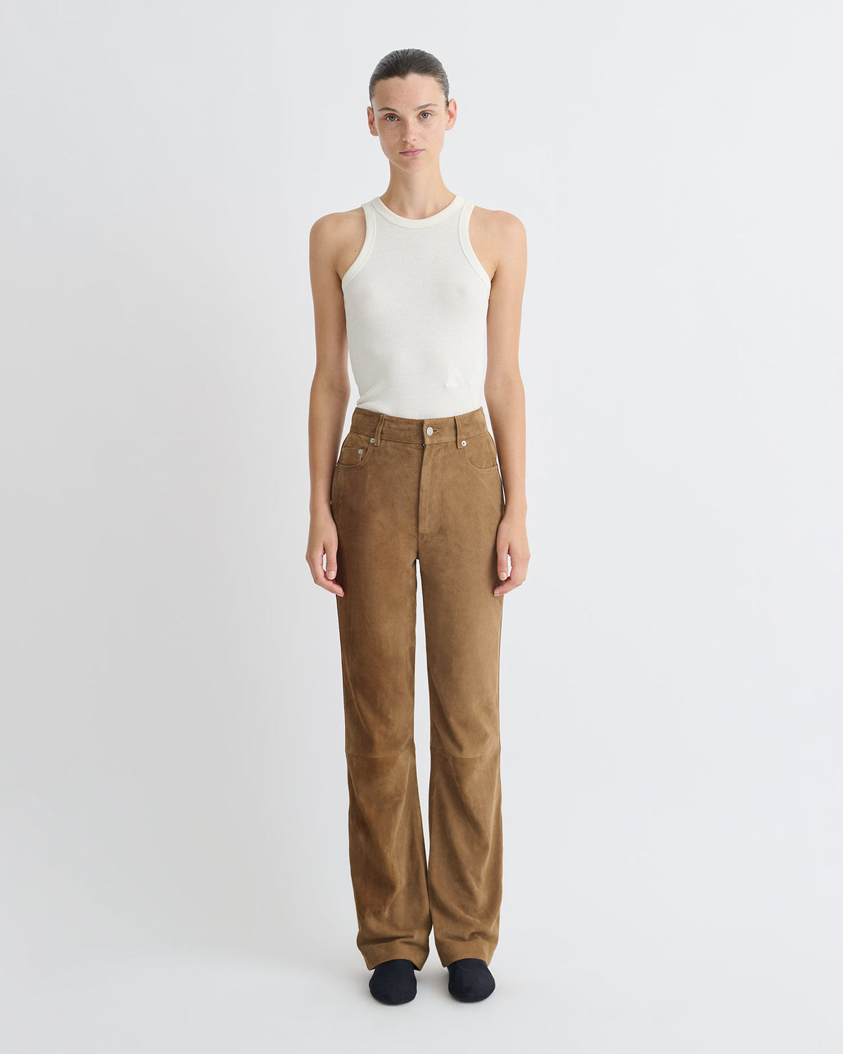 Seldes Suede pants - Brown | Nanushka