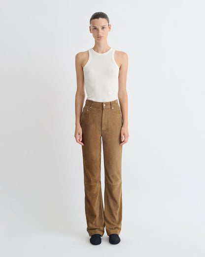 Seldes Suede pants - Brown | Nanushka
