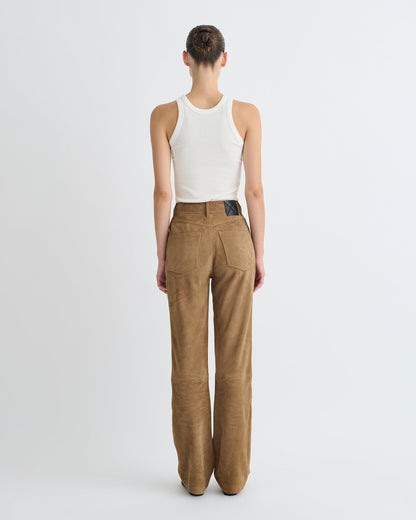 Seldes Suede pants - Brown | Nanushka