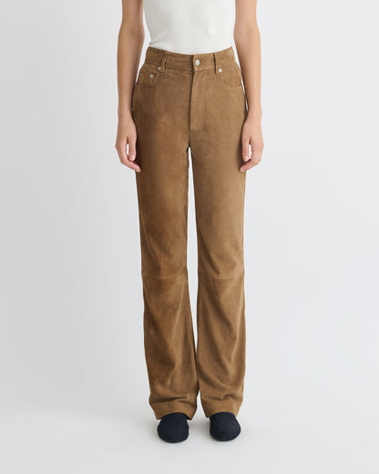Seldes Suede pants - Brown | Nanushka