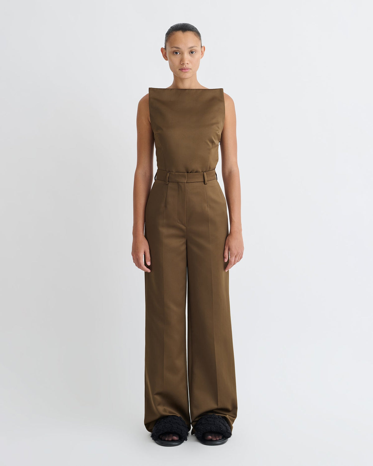 Franny Structured pants - Wood | Nanushka