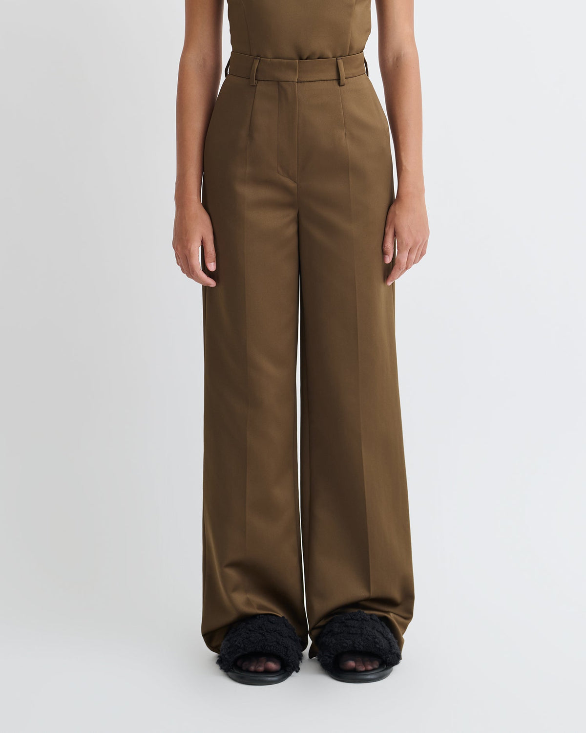 Franny Structured pants - Wood | Nanushka