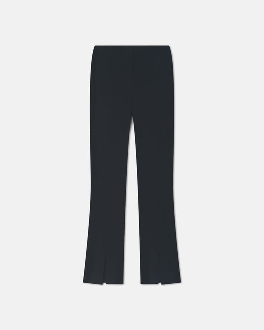 Luana Front slit pants - Black | Nanushka