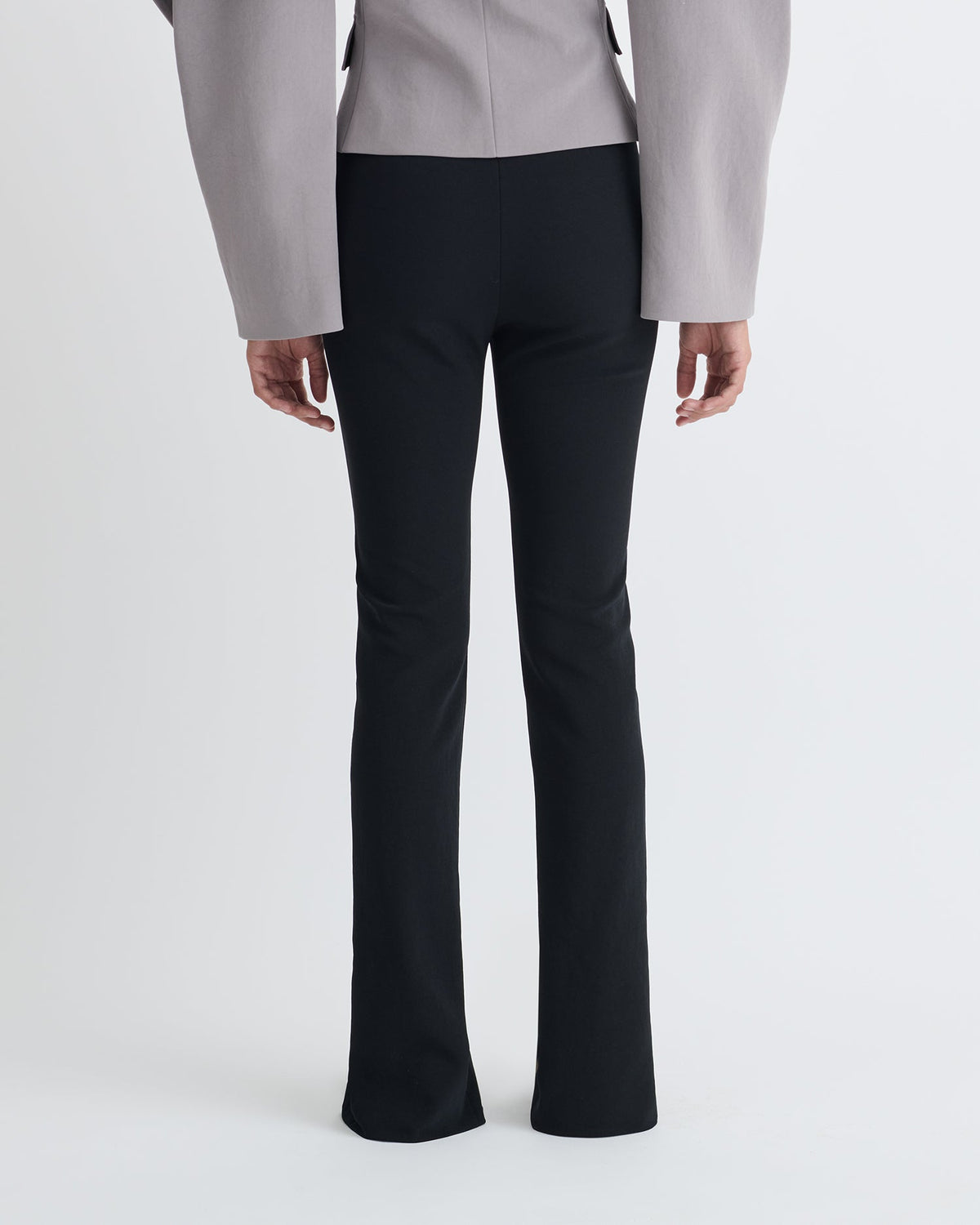 Luana Front slit pants - Black | Nanushka