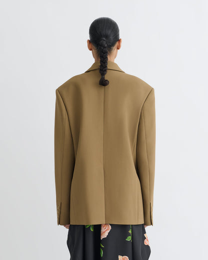 Diante Boxy Blazer - Brown | Nanushka