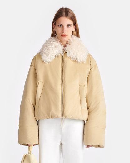 Zacharie Jacket - Beige/Creme | Nanushka
