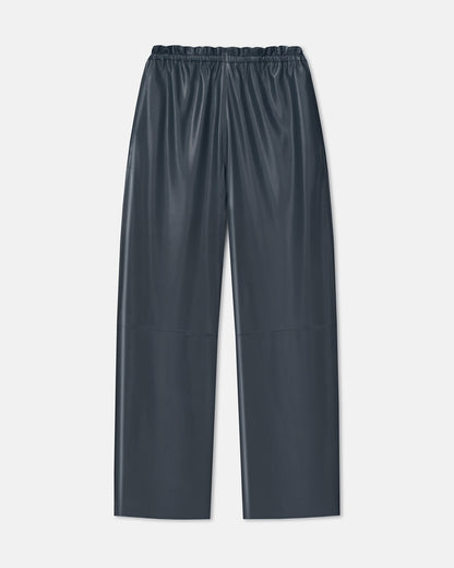 Geb Okobor™ Alt-Leather Pants - Steel Blue | Nanushka