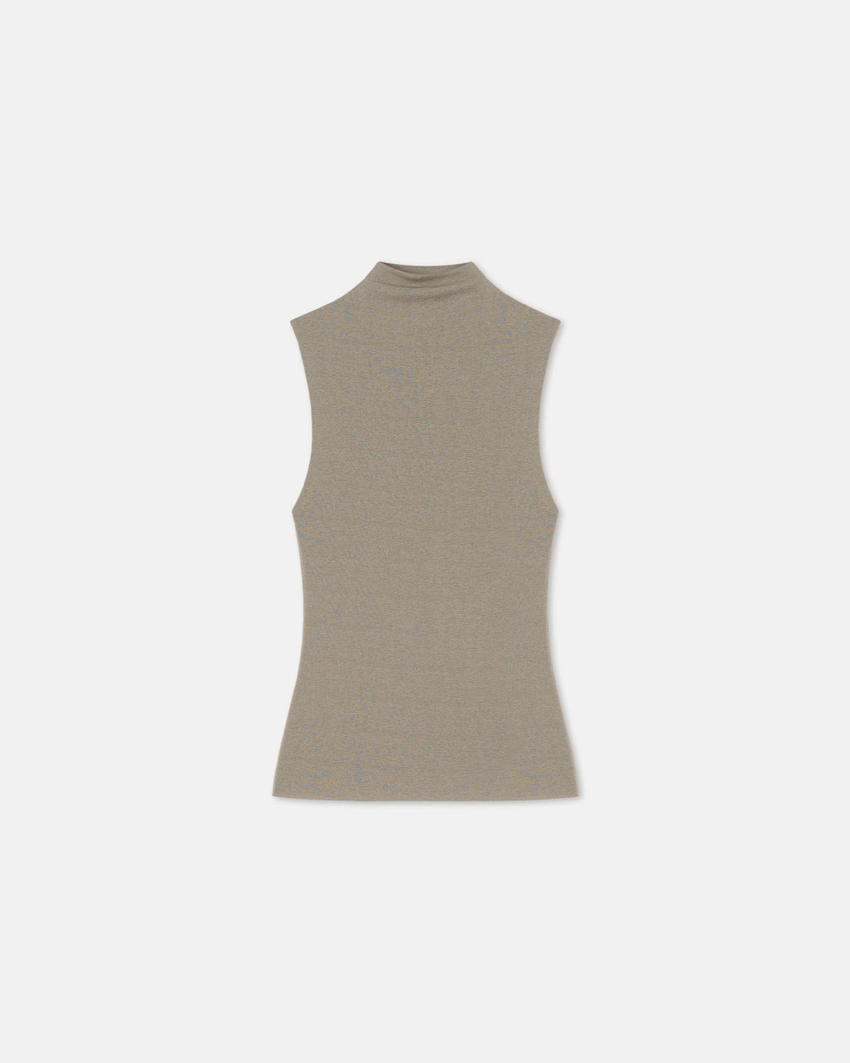 Annyka Mesh Jersey Sleeveless Top - Fog | Nanushka