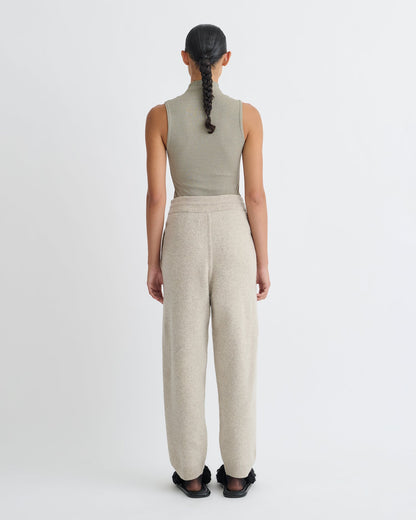 Annyka Mesh Jersey Sleeveless Top - Fog | Nanushka
