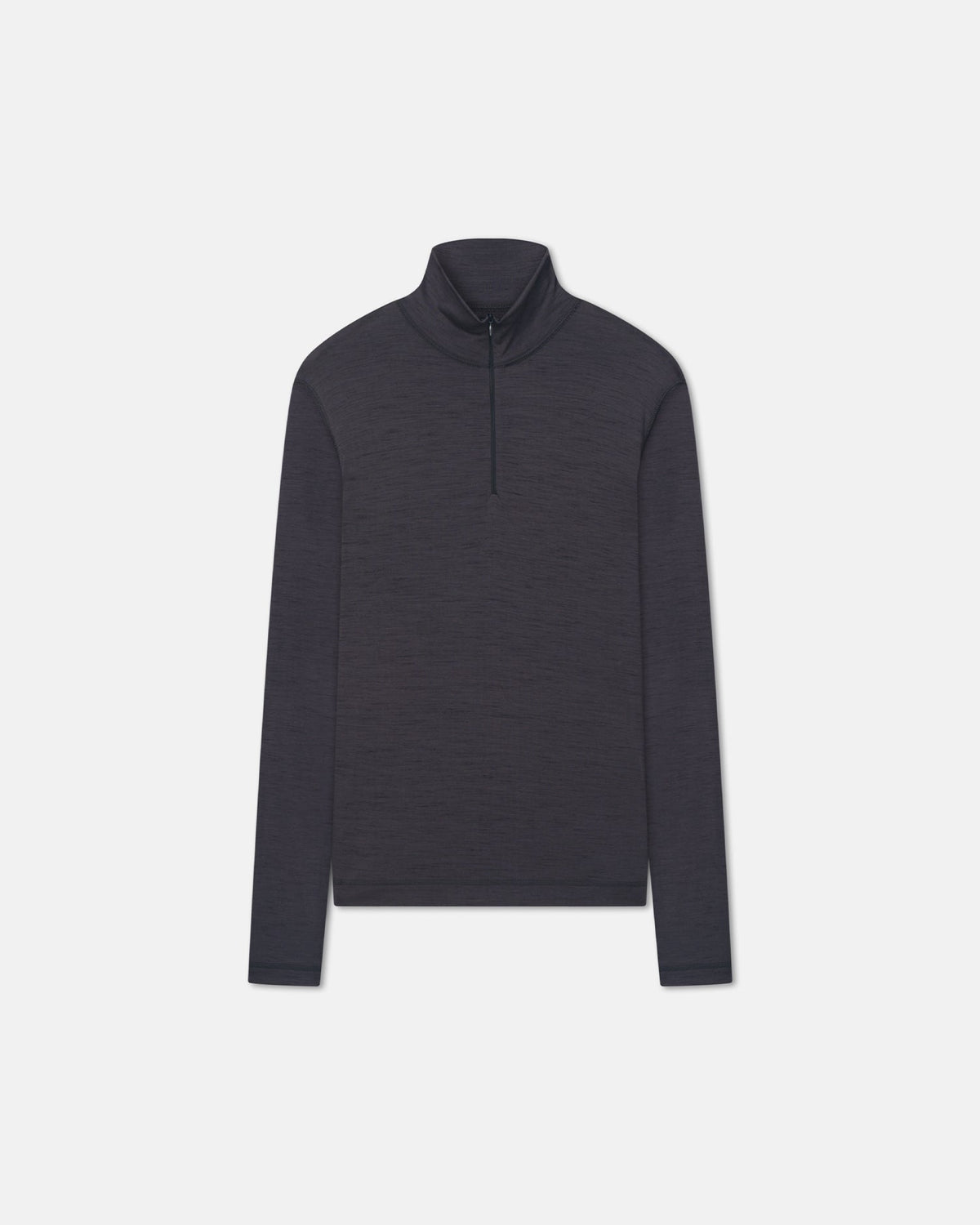 Tenoch Melange Wool Jersey Turtleneck Top - Grey Melange | Nanushka