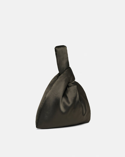 Jen Slip Satin Bag - Dark Green | Nanushka