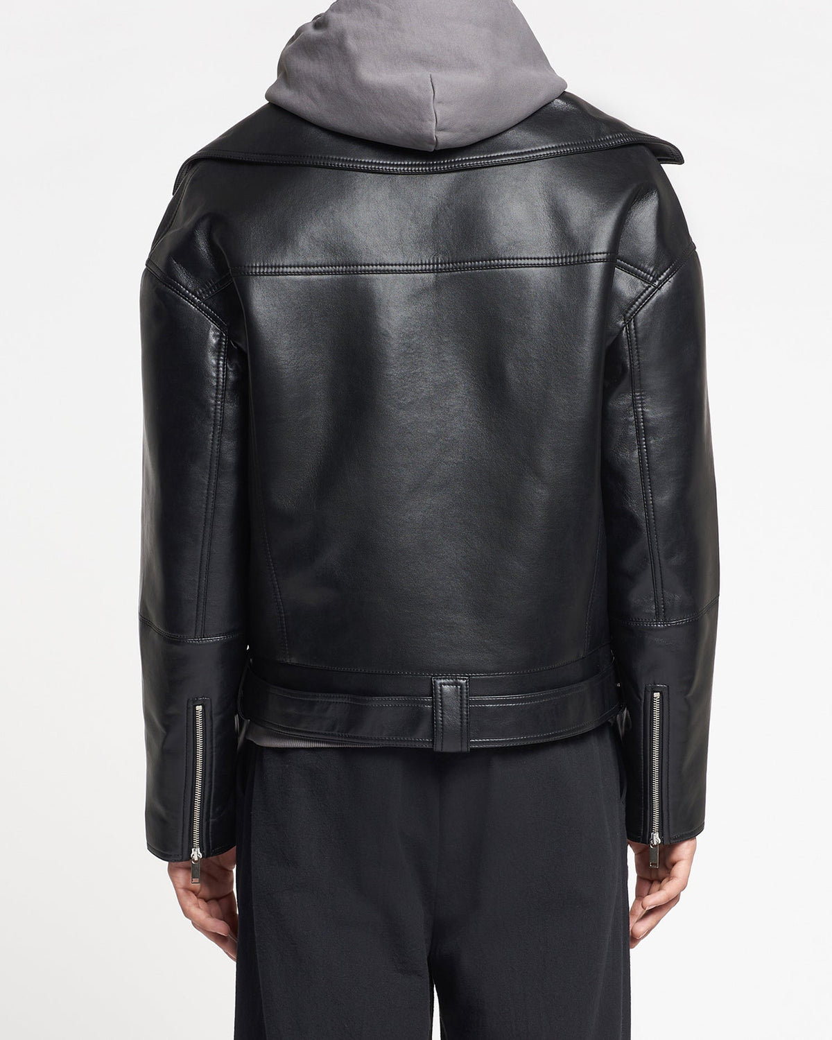 Berti Regenerated leather jacket - Black | Nanushka