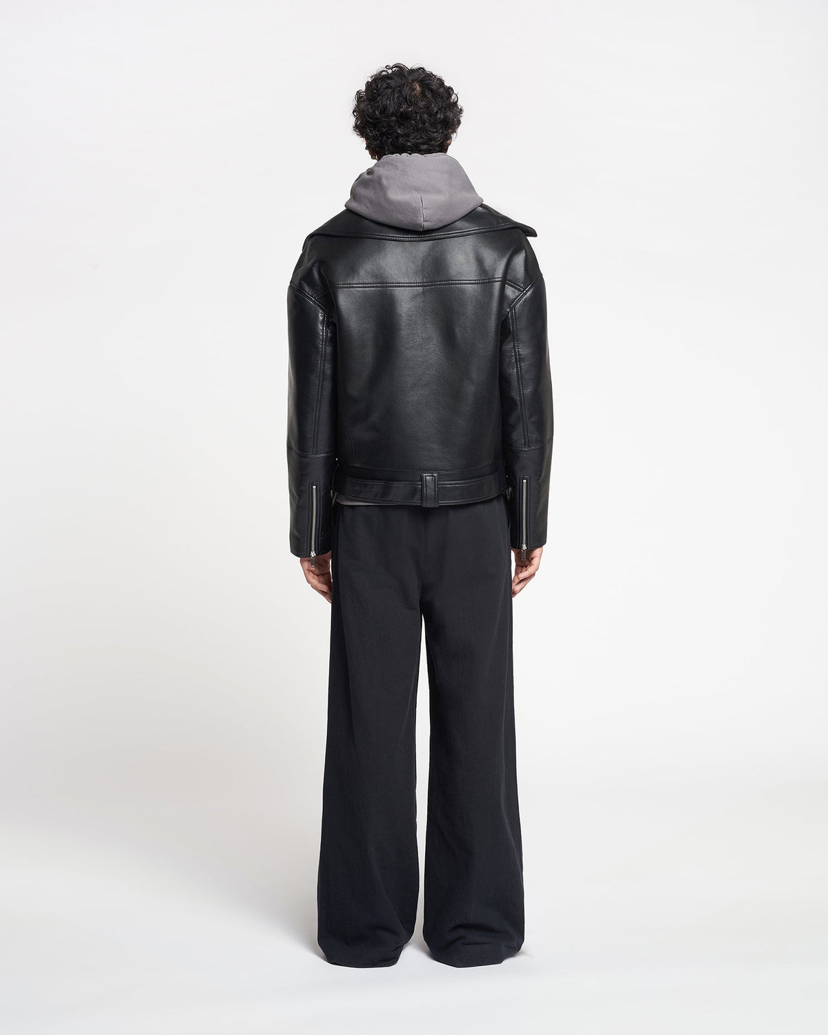 Berti Regenerated leather jacket - Black | Nanushka