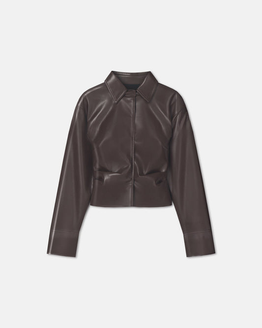 Hildie Okobor Shirt - Coffee Ground | Nanushka