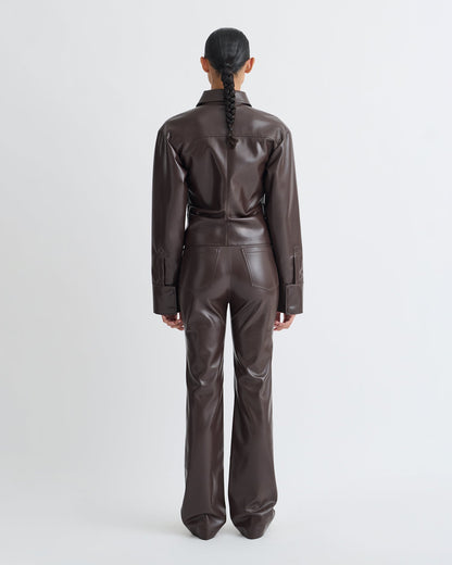 Hildie Okobor Shirt - Coffee Ground | Nanushka