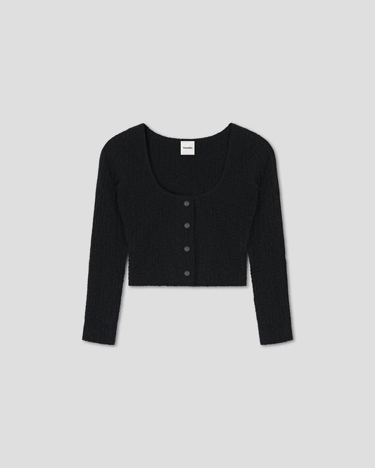 Jylan Cropped top - Black | Nanushka