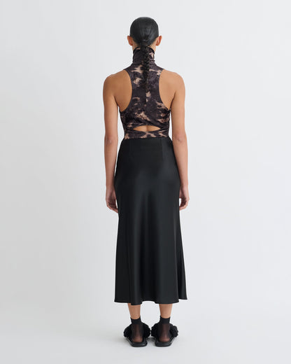 Sula Sleeveless top - Midnight Mocha Brown | Nanushka