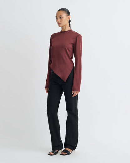 Endah Top - Mahogany | Nanushka