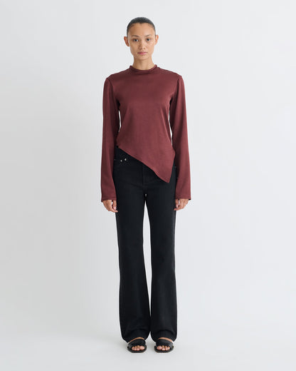Endah Top - Mahogany | Nanushka