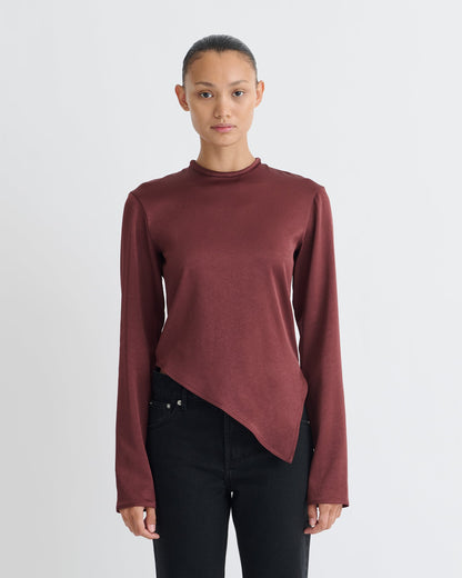 Endah Top - Mahogany | Nanushka
