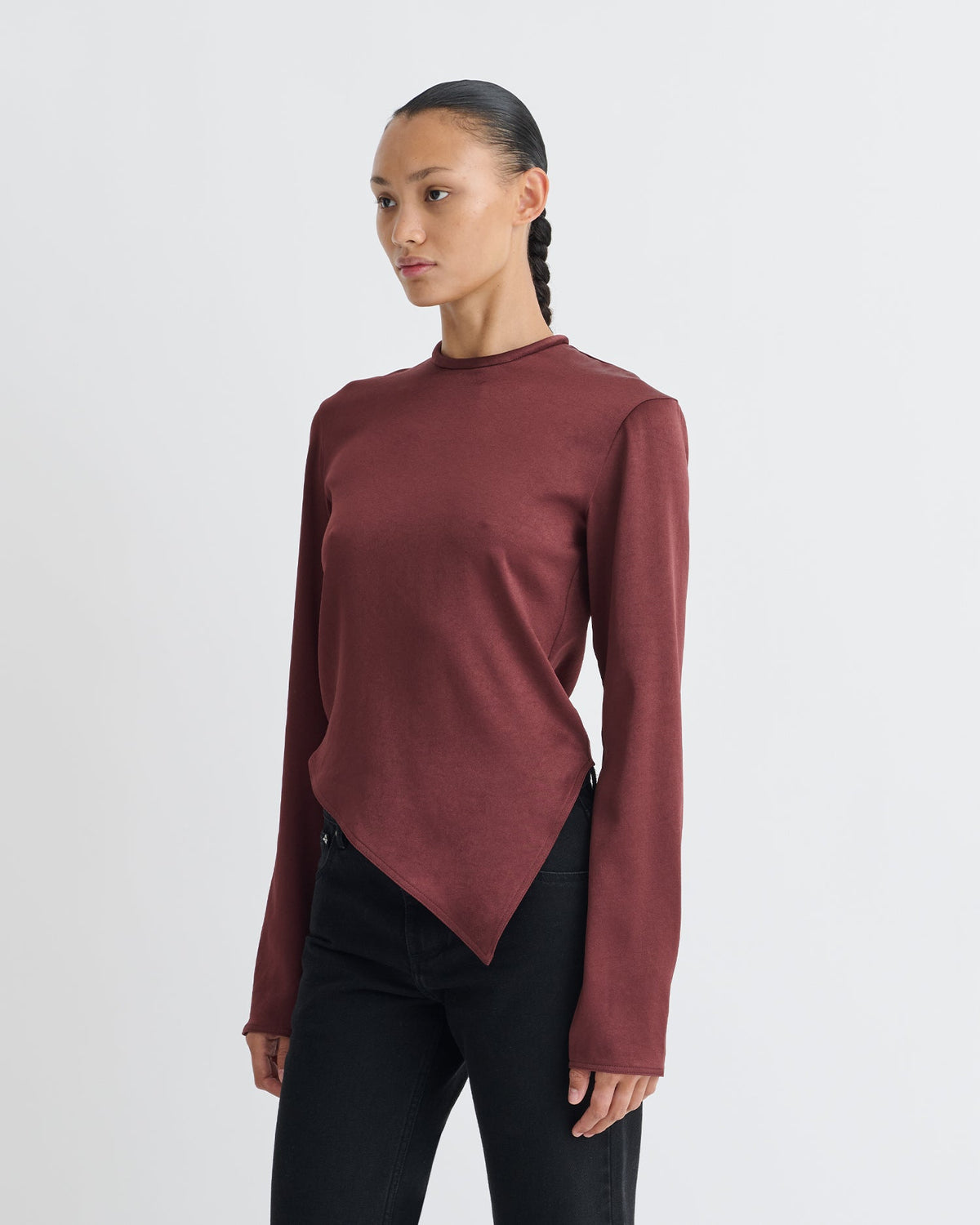 Endah Top - Mahogany | Nanushka