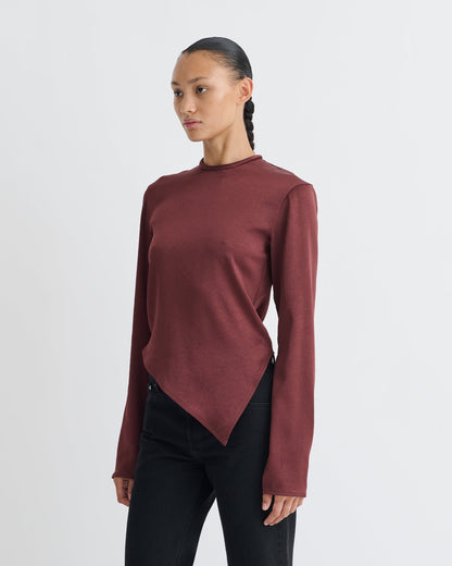 Endah Top - Mahogany | Nanushka