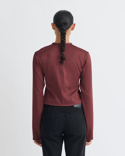 Endah Top - Mahogany | Nanushka