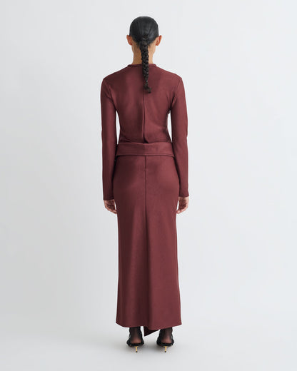 Diah Maxi dress - Mahogany | Nanushka