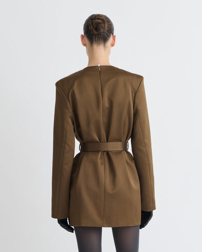 Genaya Mini dress - Wood | Nanushka