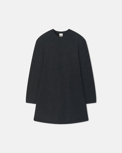Yetta Overwashed Merino Mini Dress - Charcoal | Nanushka