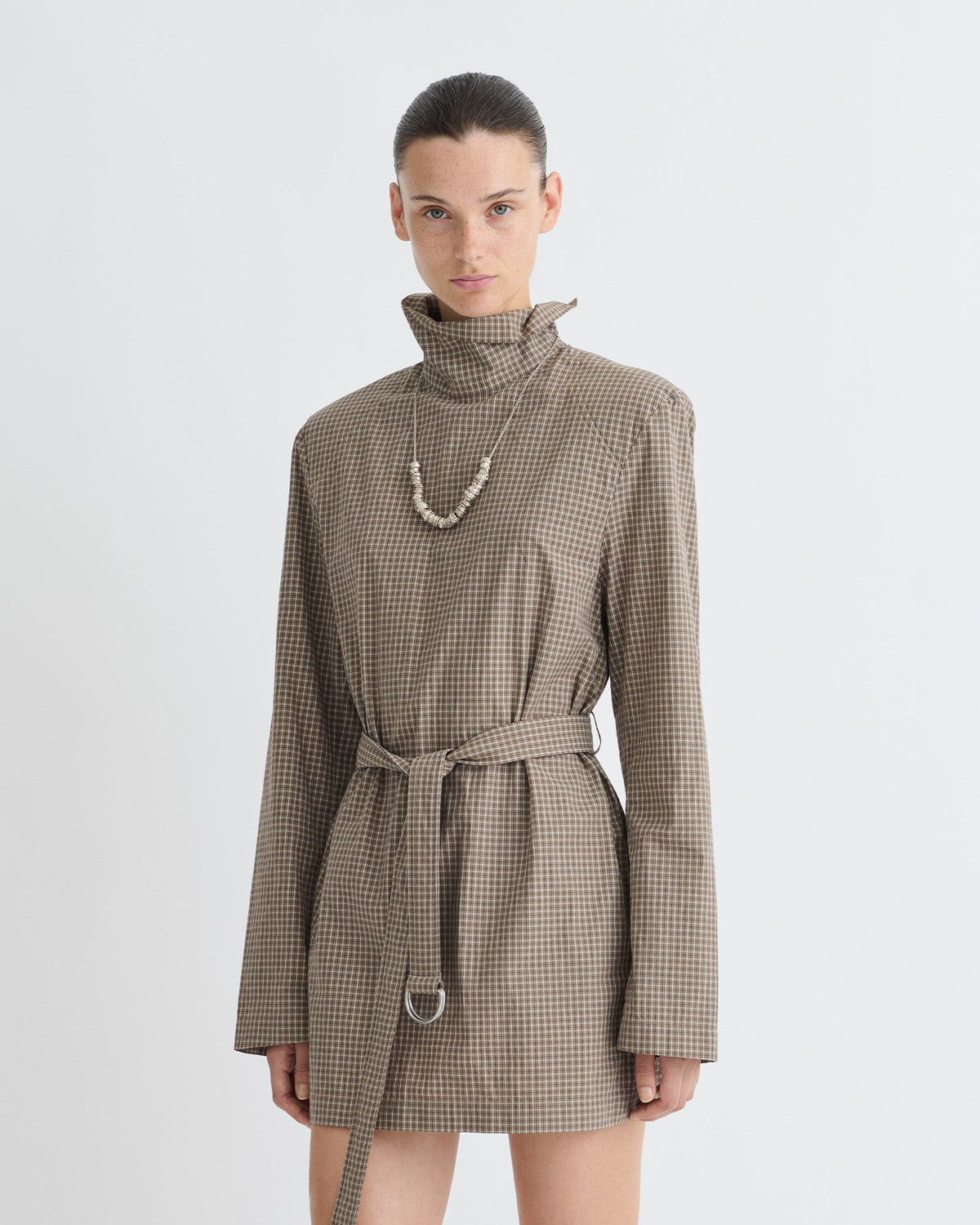 Geradine Mini dress - Brown/Creme | Nanushka