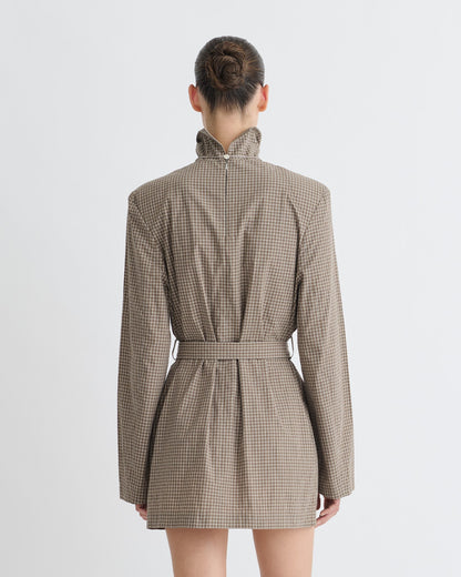 Geradine Mini dress - Brown/Creme | Nanushka